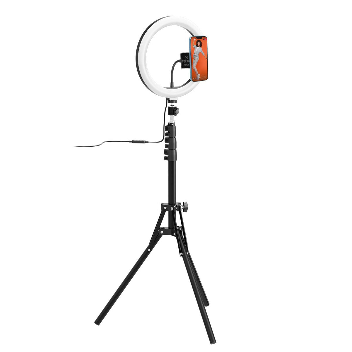 Selfie tripod with light ring and remote control Celly