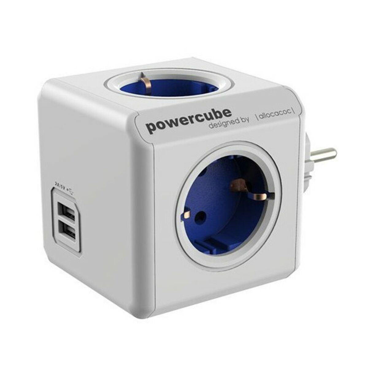 Powercube Würfel mit Steckdosen- und USB-Anschluss Allocacoc