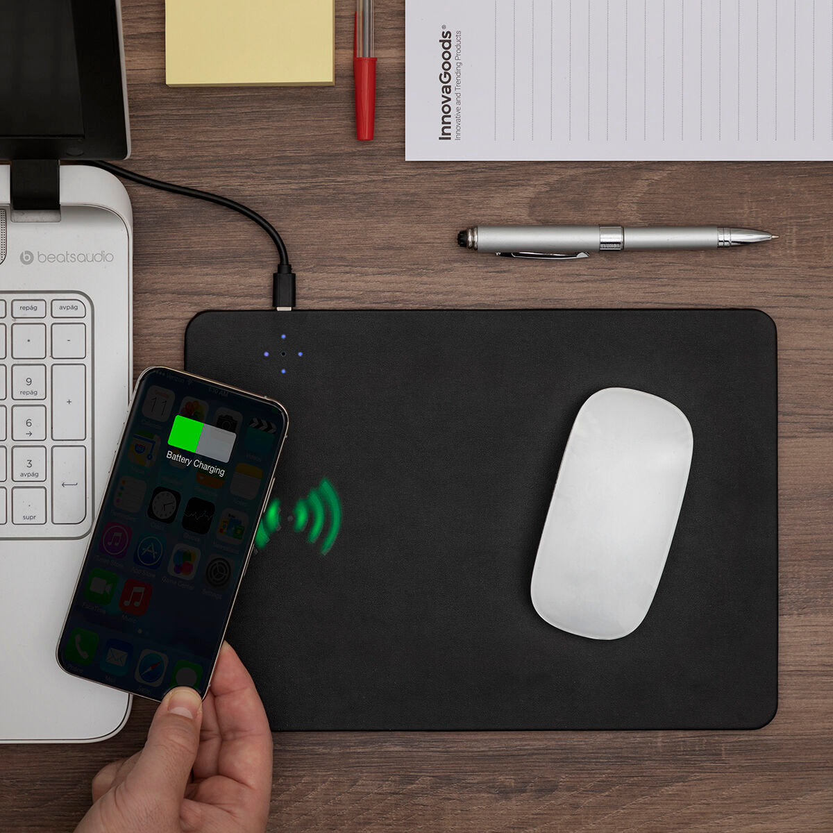 Mouse-Pad 2 in 1 with wireless charger Padwer